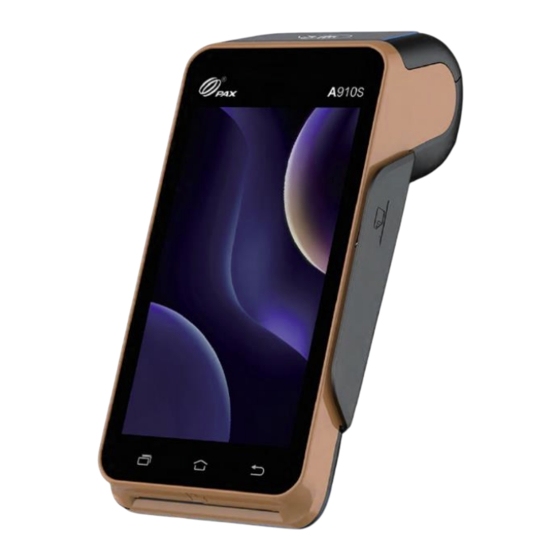 PAX A910S Manual De Instrucciones