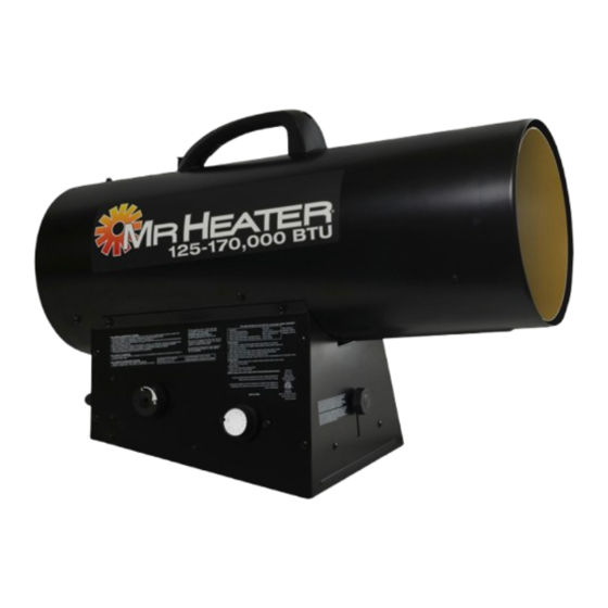 Mr. Heater MH170QFAVT Instrucciones De Funcionamiento Y Manual Del Propietario