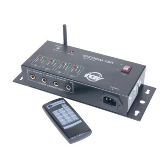 ADJ UC3 Wireless Instrucciones De Usuario