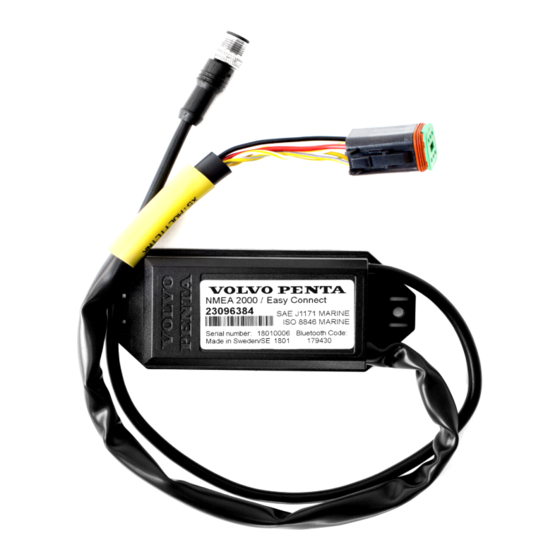 Volvo Penta NMEA 2000 Easy Connect Manuales