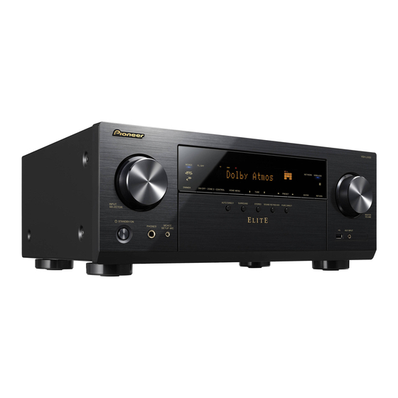 Pioneer ELITE VSX-LX103 Manual De Instrucciones