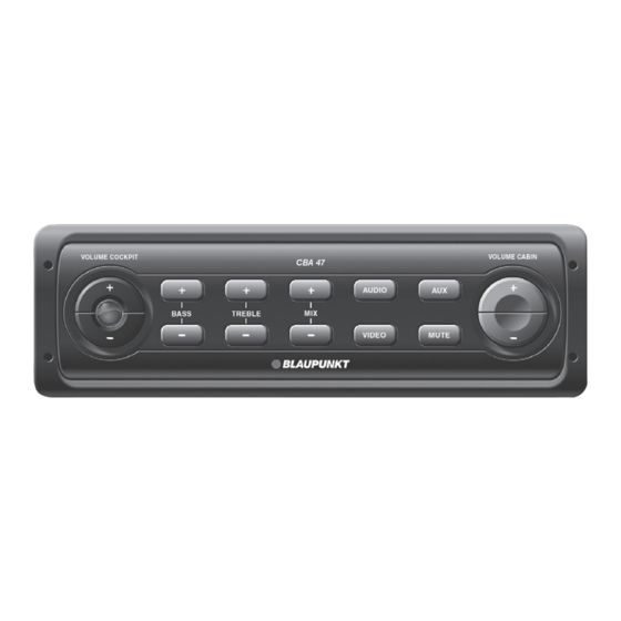 Blaupunkt CBA 47 Instrucciones De Manejo E Instalación