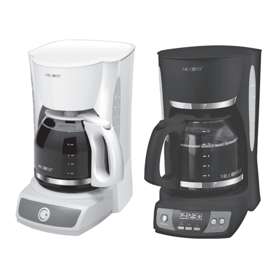 Mr Coffee CG Serie Manuales