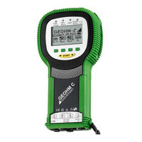 Gossen MetraWatt GEOHM C Manual De Instrucciones