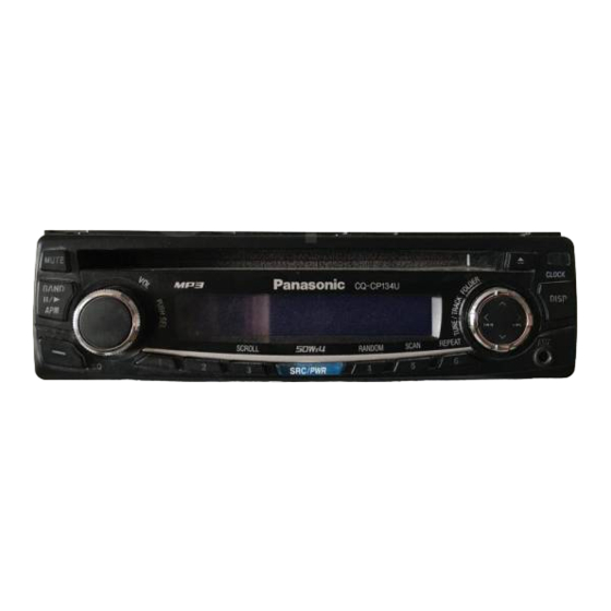 Panasonic CQ-CP134U Manual De Instrucciones