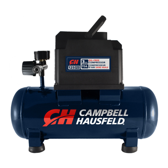 Campbell Hausfeld DC03009 Manuales