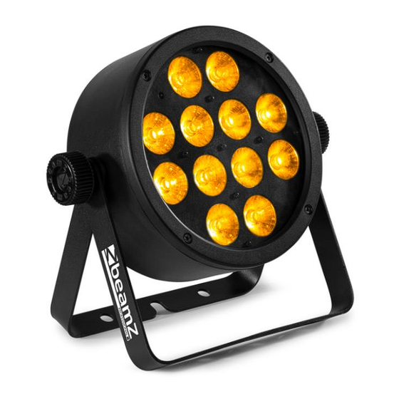 Beamz Pro BAC306 ProPar 12x12W Manual De Instrucciones