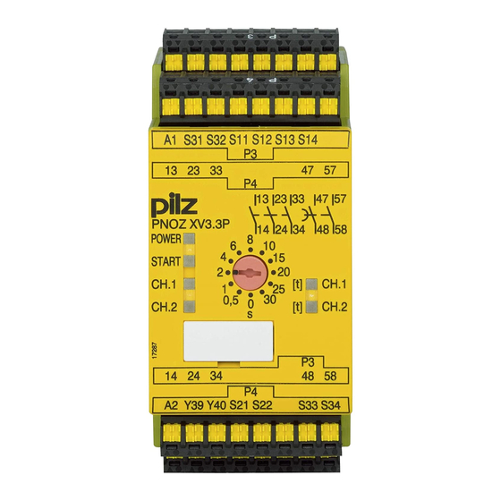 Pilz PNOZ  XV3.3P Instrucciones De Uso