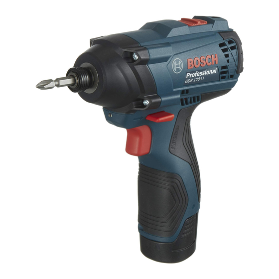 Bosch GDR Professional 120-LI Manual Original