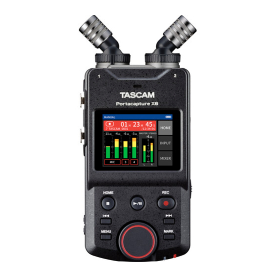 Tascam Portacapture X6 Manual De Referencia