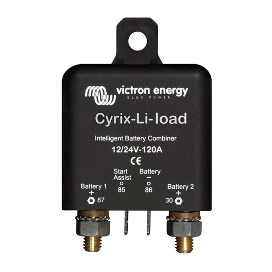 Victron energy Cyrix-ct Serie Manual De Usario