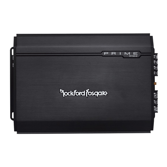 Rockford Fosgate Prime R150-2 Instalación Y Funcionamiento