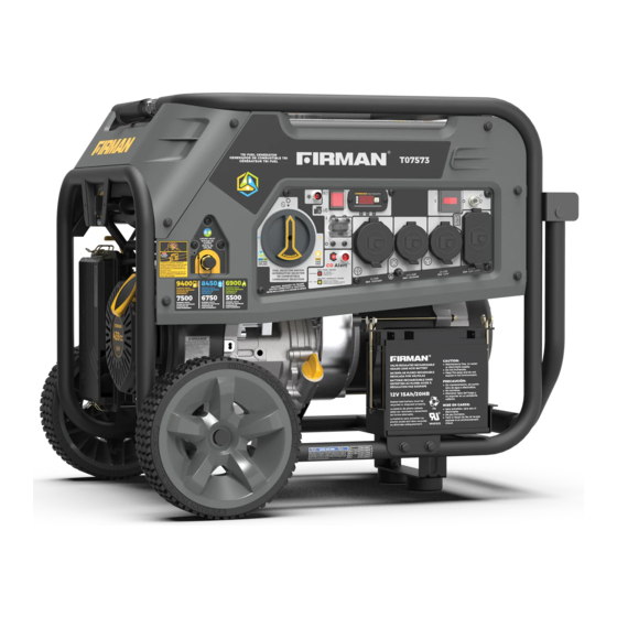 Firman T07573 Manual Del Operador