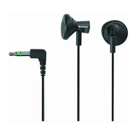Sony MDR-E11LP Manual De Instrucciones