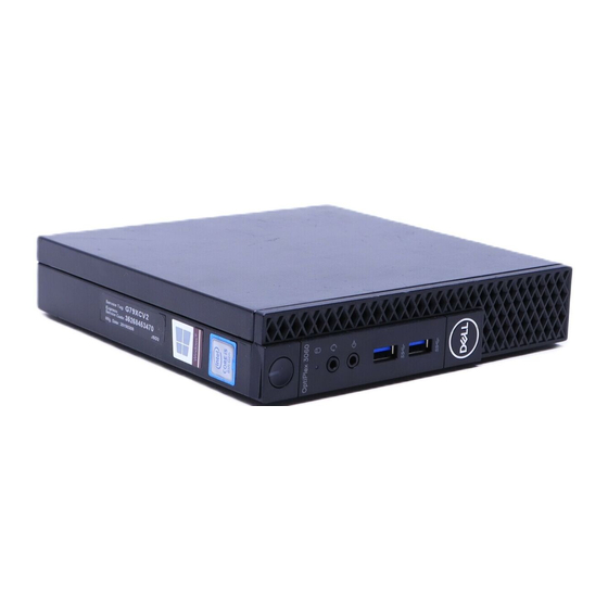 Dell OptiPlex 3060 Guía De Configuración Y Especificaciones
