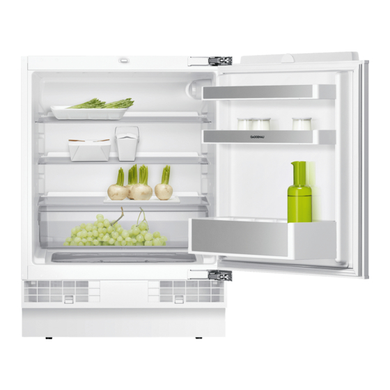 Gaggenau RC 200 Instrucciones De Uso