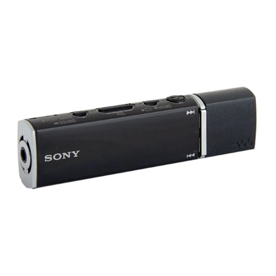 Sony WALKMAN NW-E013 Guia De Inicio Rapido