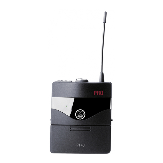 AKG PT40 PRO Modo De Empleo