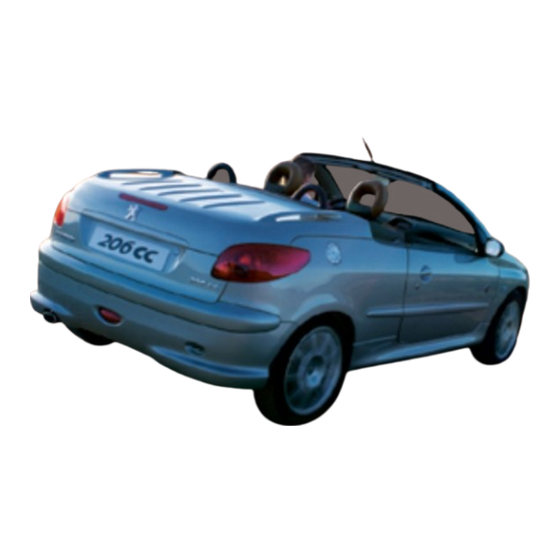 PEUGEOT 206 CC 2004 Manual Del Usuario
