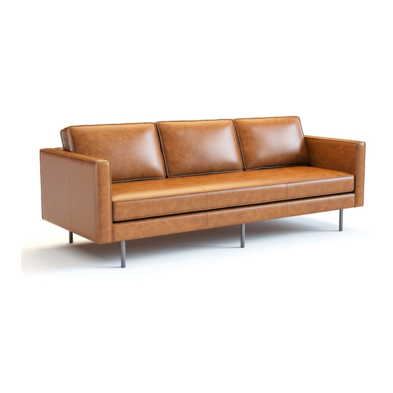 West Elm Axel Futon Saddle Leather Instrucciones De Ensamblaje