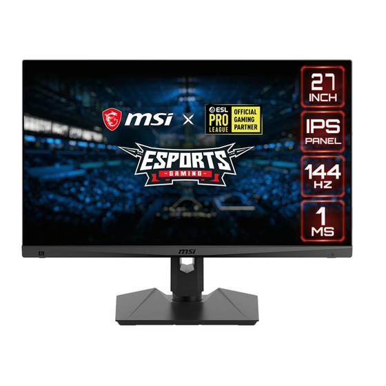 MSI Optix MAG274R Manuales