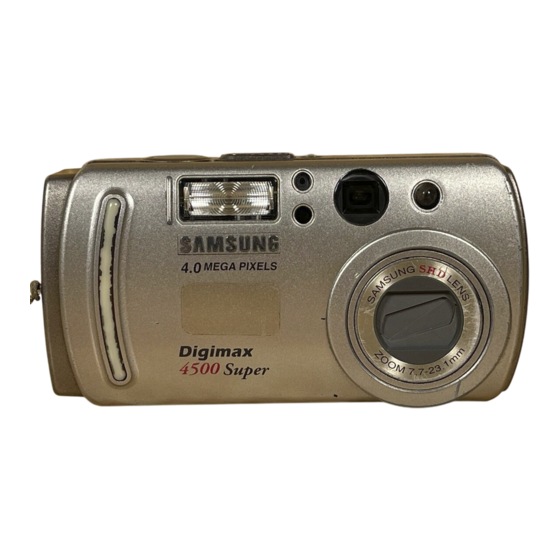 Samsung Digimax V4 Instrucciones