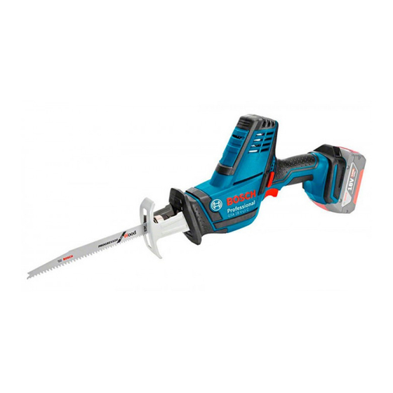 Bosch GSA 18 V-LI C Professional Manual Original