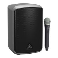 Behringer EUROPORT MPA100BT Manual Del Usuario