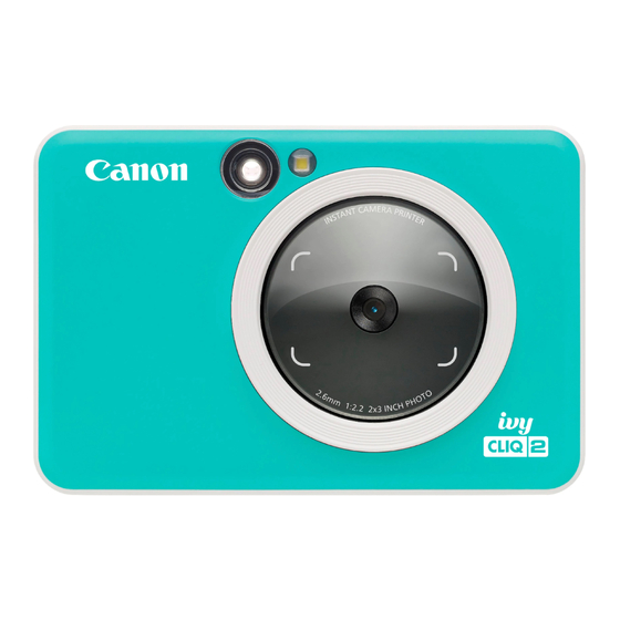 Canon ivy CLIQ 2 Manual Del Usuario