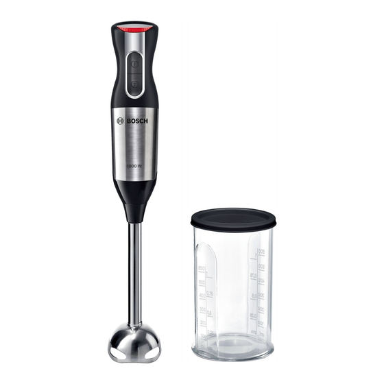 Bosch ErgoMixx Style MSM6 Serie Manual De Usuario
