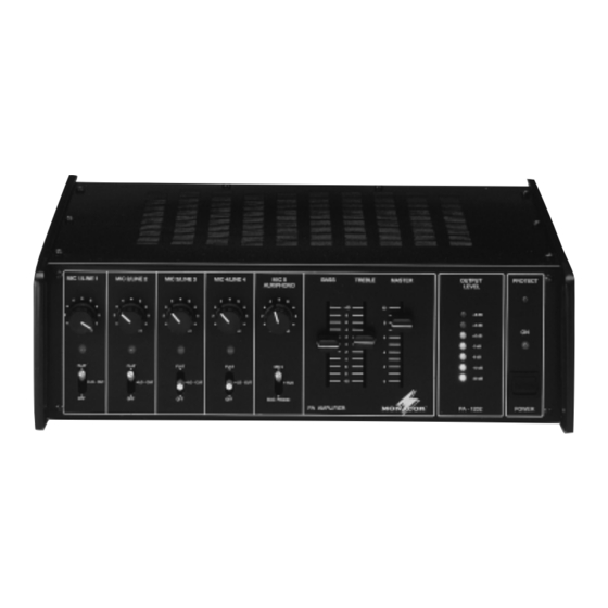 Monacor PA-1202 Manual De Instrucciones