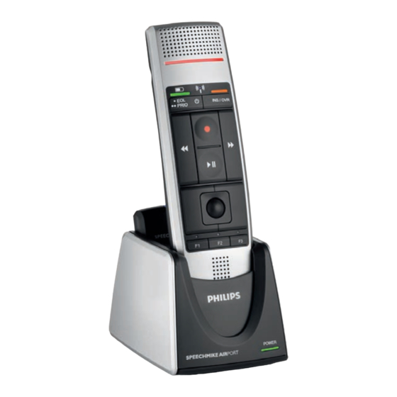 Philips SPEECHMIKE AIR LFH3000 Manual Del Usuario
