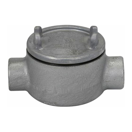 Eaton Crouse-Hinds Condulet GUA Serie Información De Instalación Y Mantenimiento
