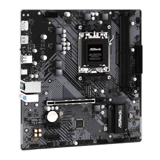 ASROCK A620M-HDV/M.2 Manual Del Usuario