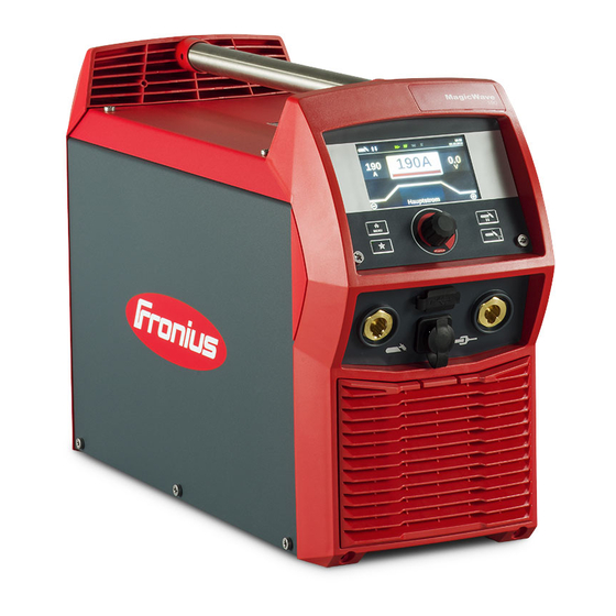 Fronius MAGICWAVE 190 Instrucciones Abreviadas
