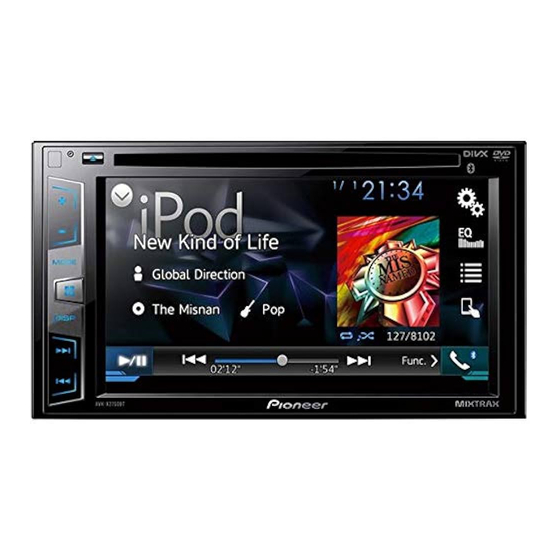 Pioneer AVH-X2750BT Manuales