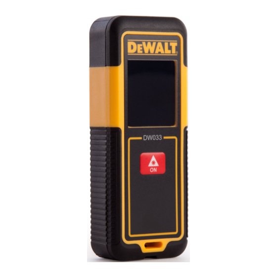 DeWalt DW033 Manual De Instrucciones
