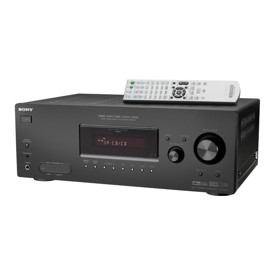 Sony STR-DG500 Manual De Instrucciones