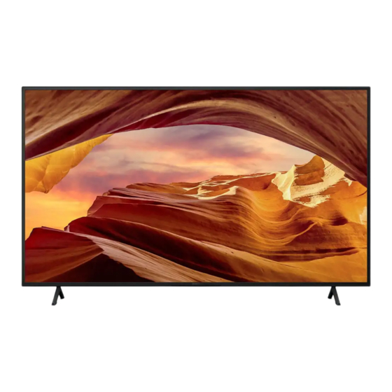 Sony BRAVIA KD-75X77L Guía De Configuración