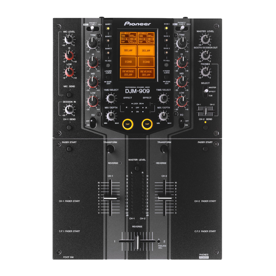 Pioneer DFM-909 Manuales