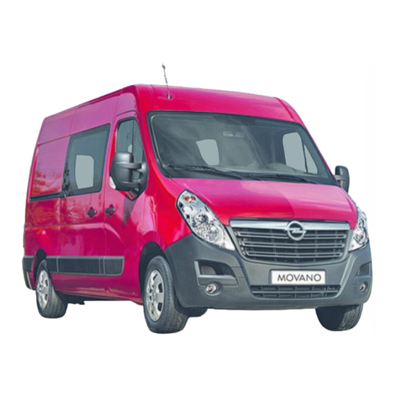 Opel Movano 2012 Manual De Instrucciones