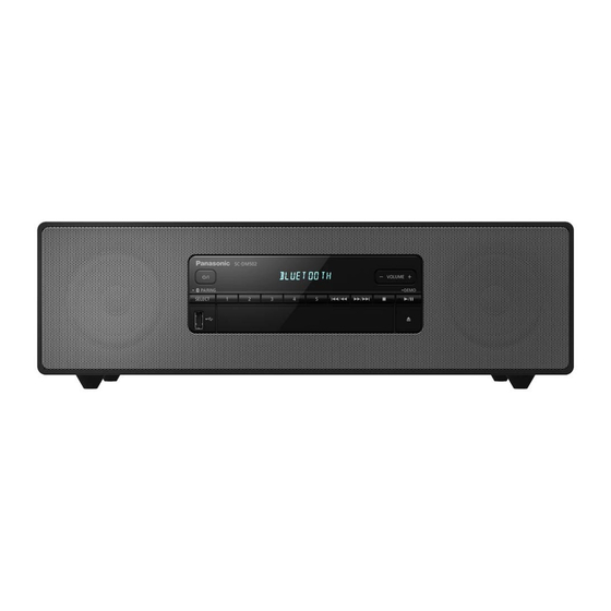 Panasonic SC-DM502 Instrucciones De Funcionamiento