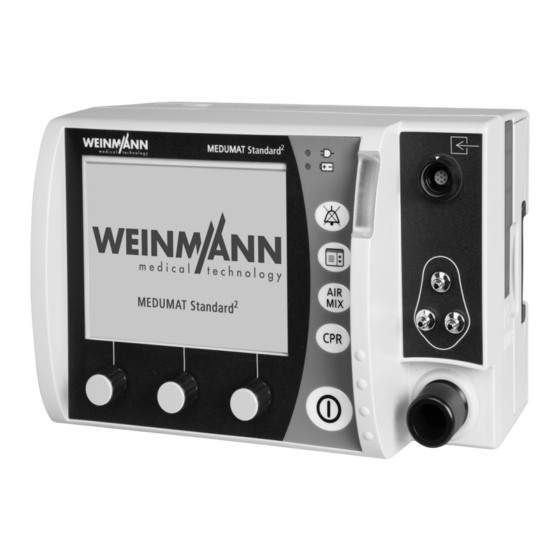Weinmann MEDUMAT Standard2 Instrucciones