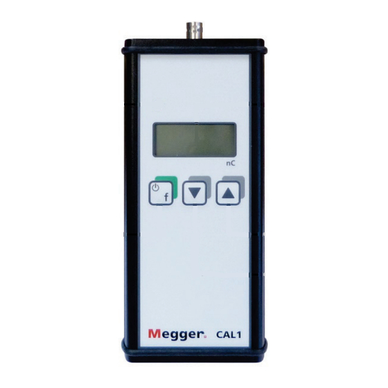Megger Calibrator CAL1 Manuales