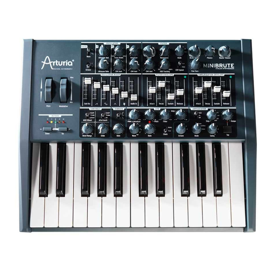 Arturia MINIBRUTE Manual Del Usuario