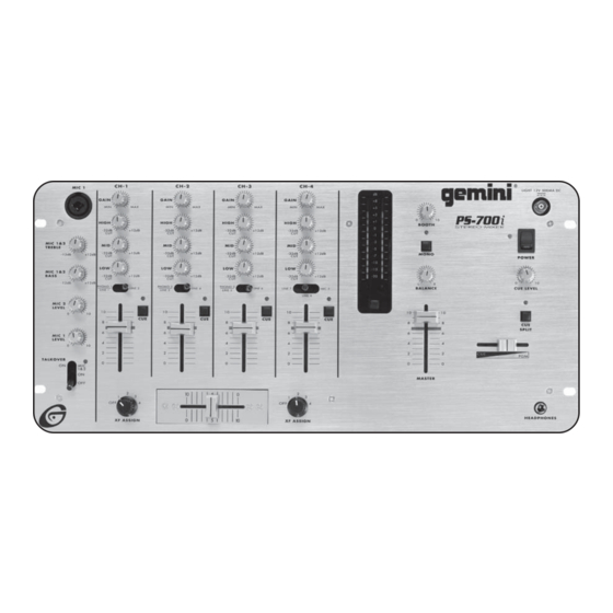 Gemini PS-700i Manuales