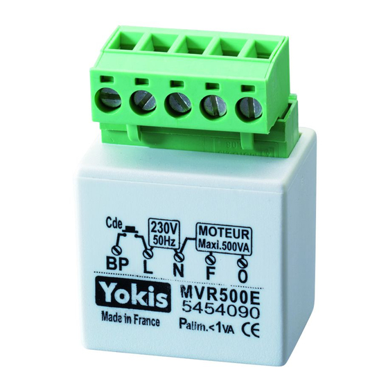 Yokis MVR500E Manual De Instrucciones