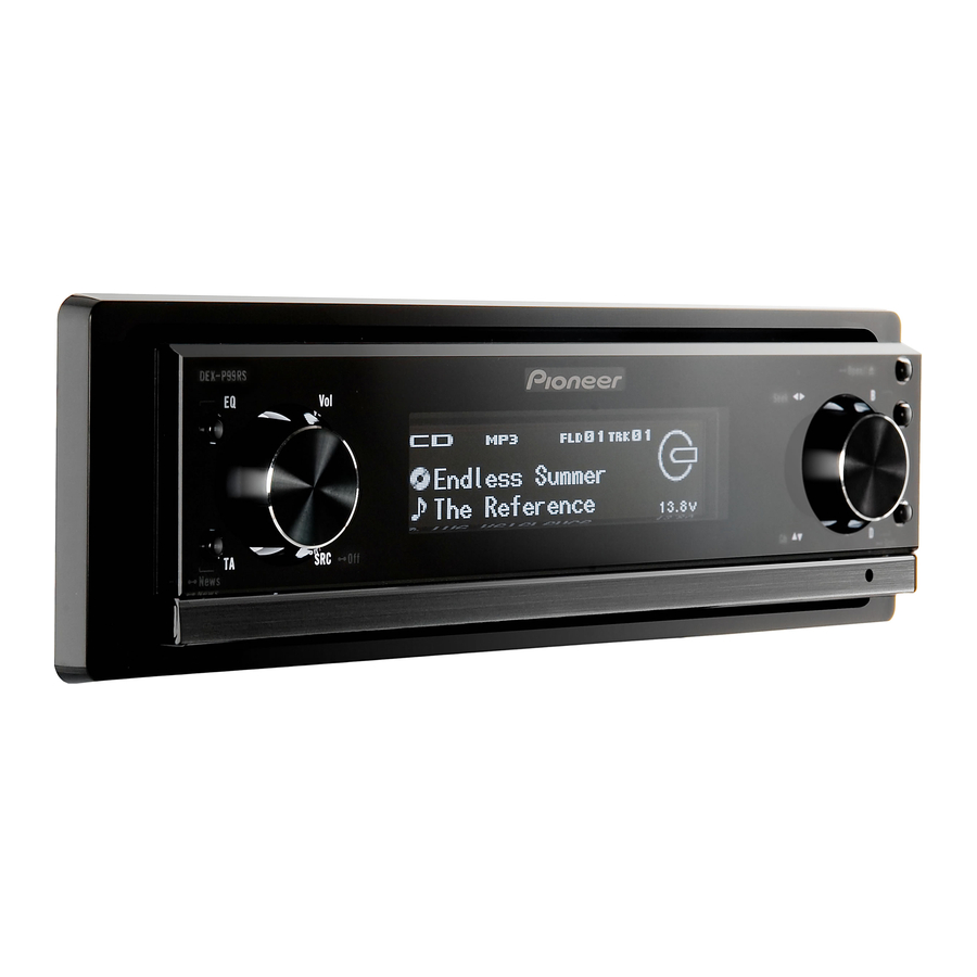 Pioneer DEX-P99RS Manual Del Usuario