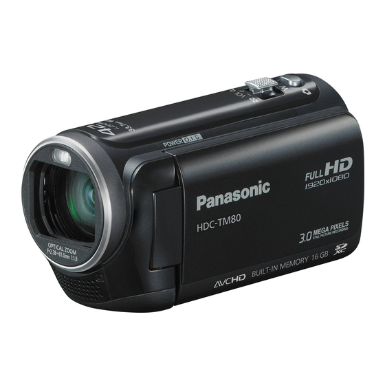 Panasonic HDC-SD80 Manual Del Usuario