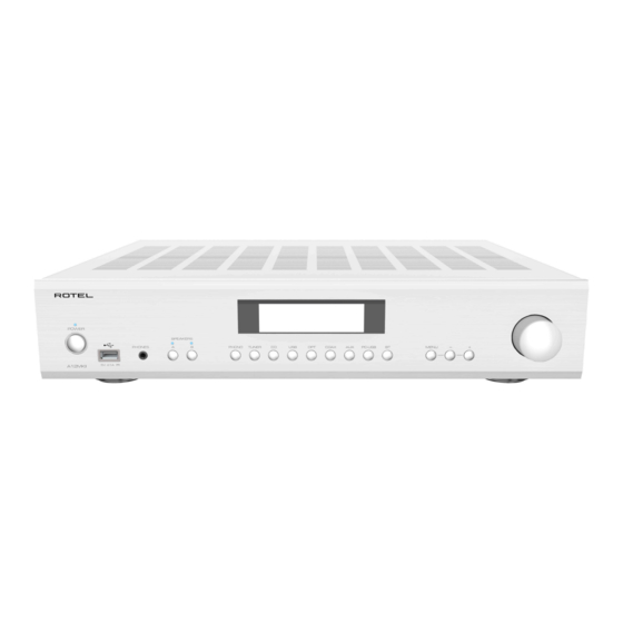 Rotel A12MKII Manual De Instrucciones